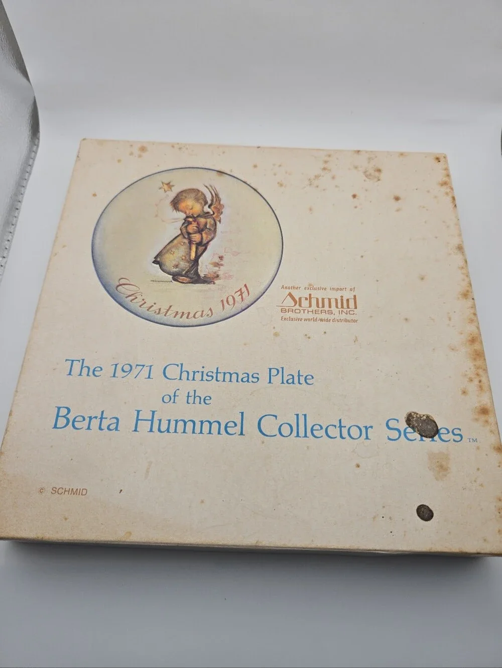 1971 Berta Hummel Christmas Collector Plate First Edition w/ Original Box